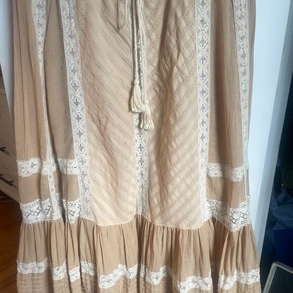 Spell Cinder Midi Dress in Nude size small - Picture 9 of 12